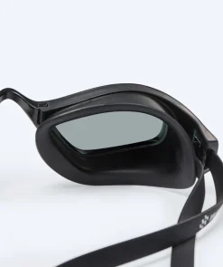 Outlet Watery Elite svømmebriller - Storm Racer Mirror - Sort/sølv