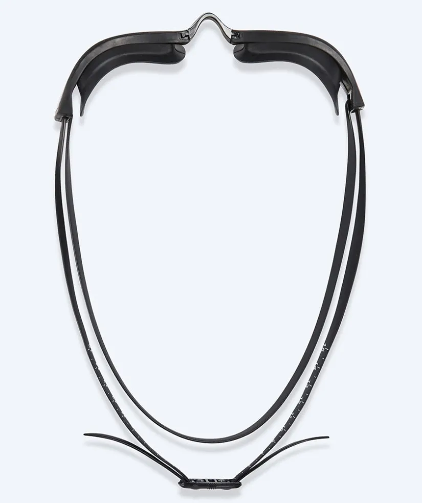 Outlet Watery Elite svømmebriller - Storm Racer Mirror - Sort/sølv