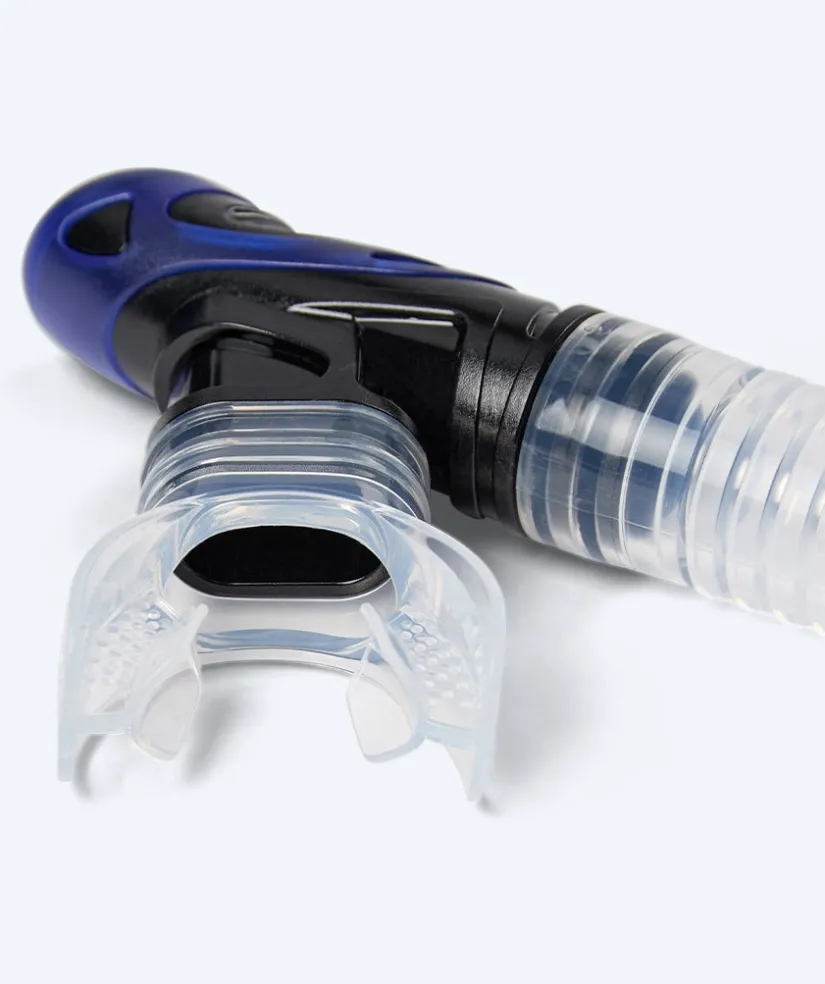 New Watery full-dry snorkel til voksne - Hudson - Blå