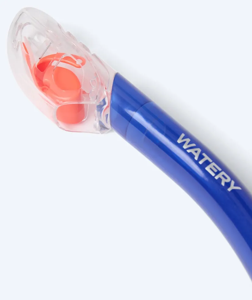 New Watery full-dry snorkel til voksne - Hudson - Blå