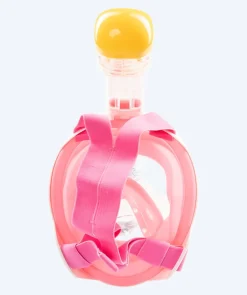 Clearance Watery fullface dykkermaske til voksne - Oxygen - Pink/gul