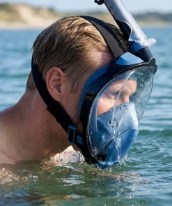 New Watery fullface dykkermaske til voksne - Ocean Pro - Mørkeblå