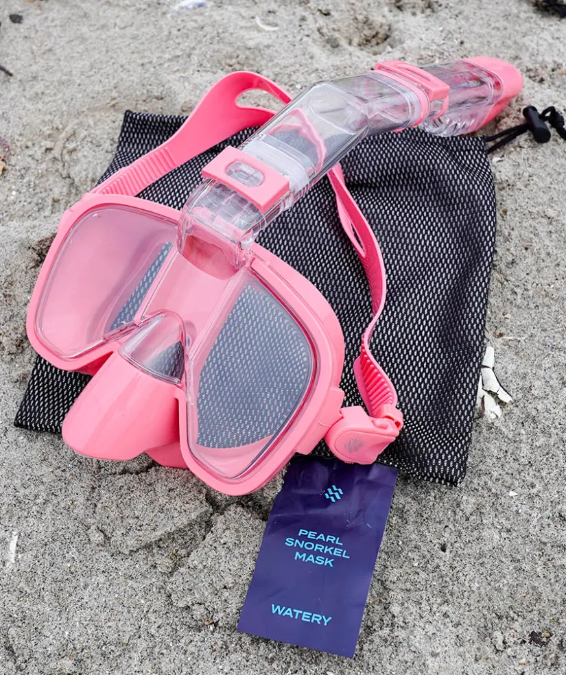 Watery fullface dykkermaske til voksne - Pearl - Pink