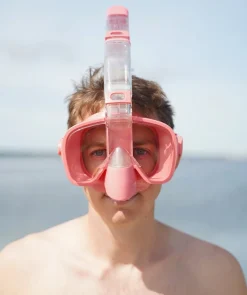 Watery fullface dykkermaske til voksne - Pearl - Pink