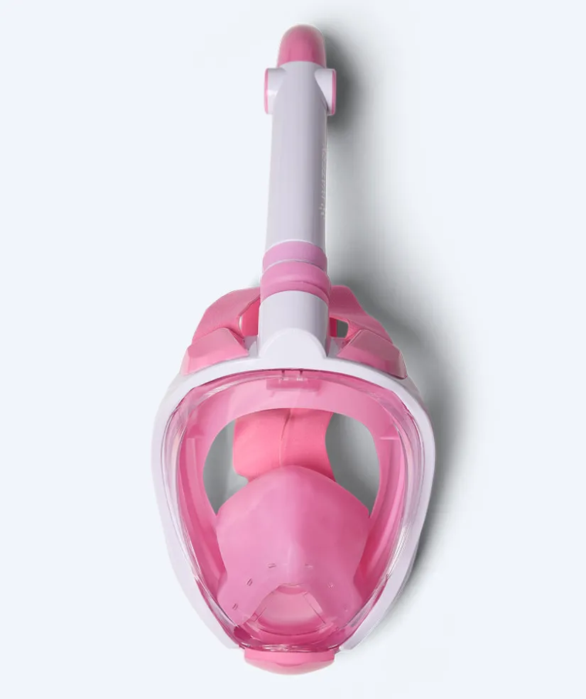 Watery fullface dykkermaske til børn - Ocean Pro - Pink