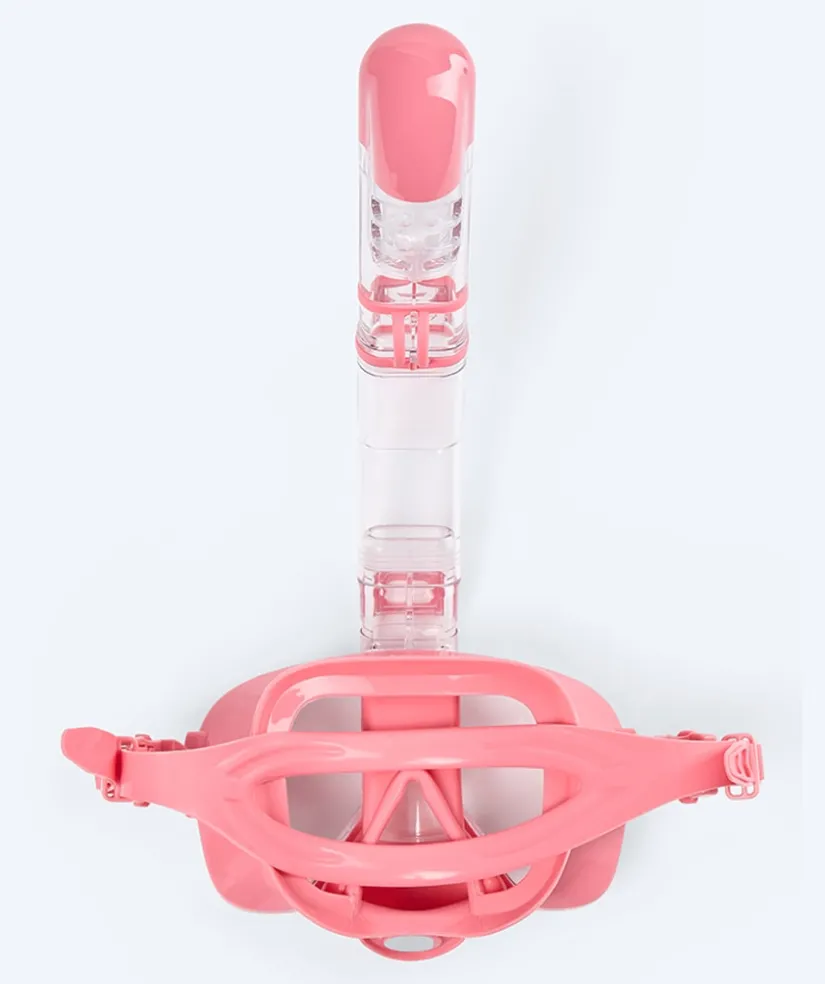 Clearance Watery fullface snorkelmaske til børn - Pearl - Pink