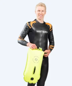 Hot Watery havtaske - Swim Buoy & Dry Bag 28L - Fluo Gul