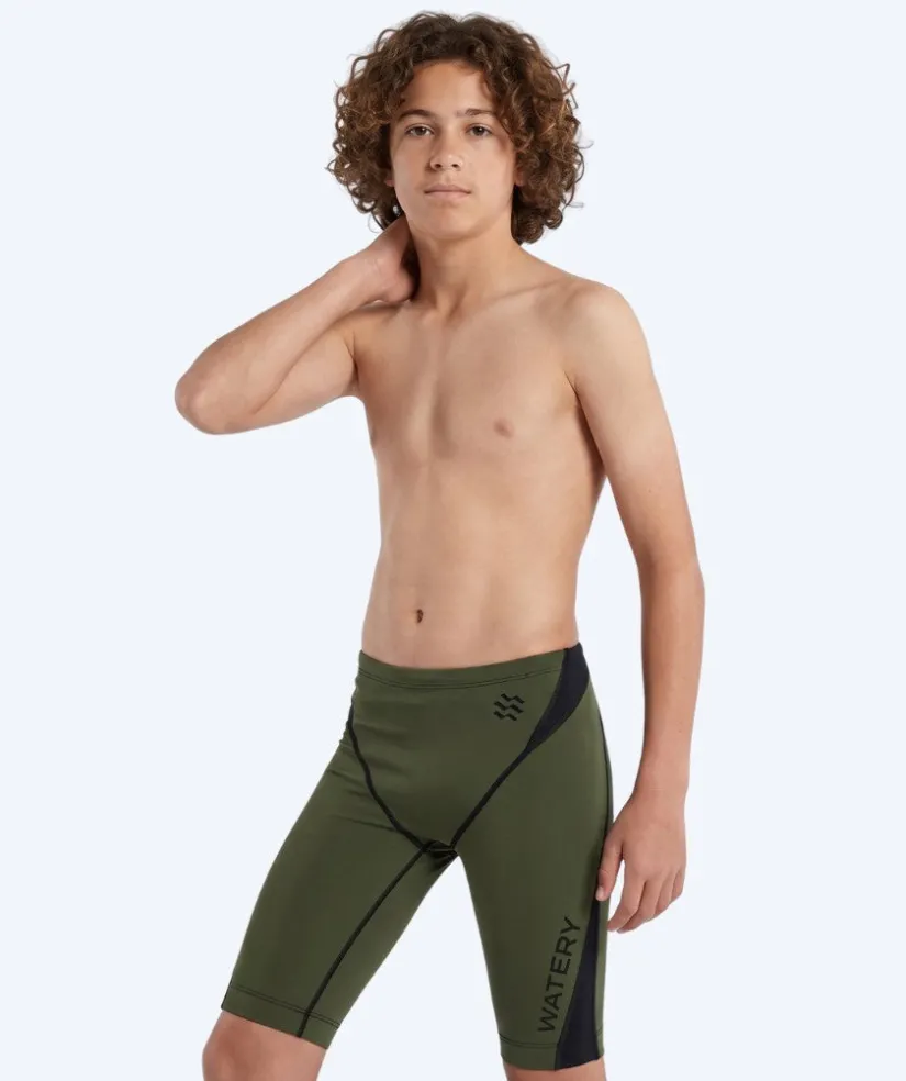Clearance Watery konkurrence badebukser til drenge - Rapidskin 2.0 - Grøn
