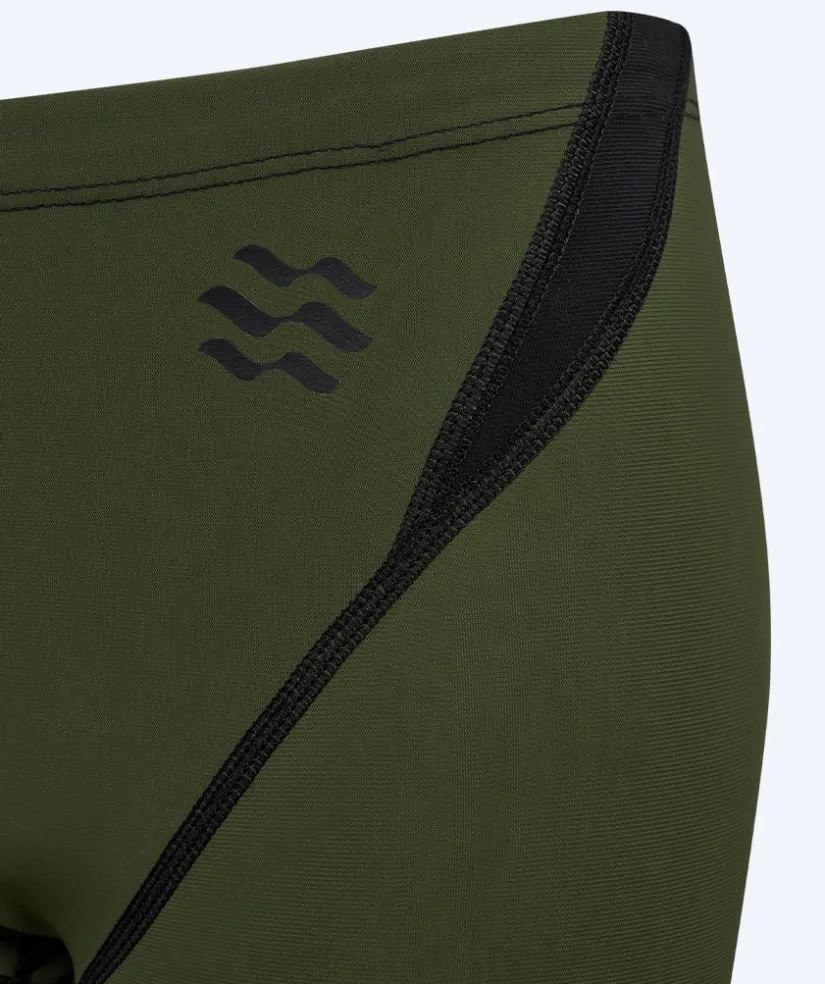 Clearance Watery konkurrence badebukser til drenge - Rapidskin 2.0 - Grøn
