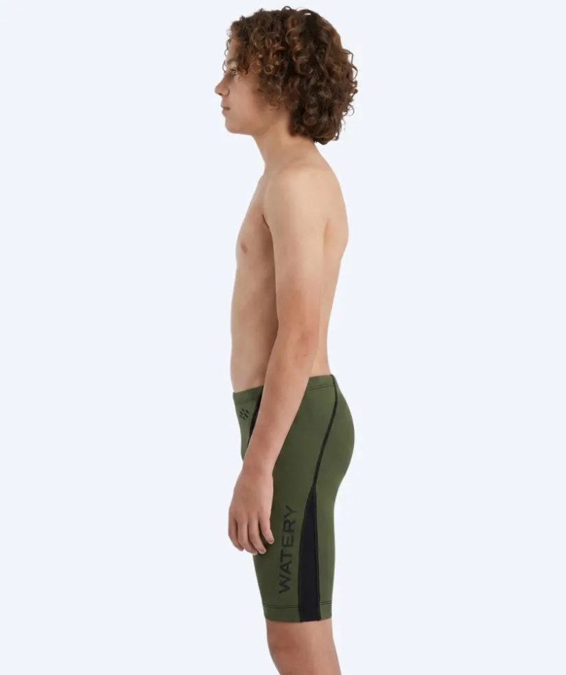 Clearance Watery konkurrence badebukser til drenge - Rapidskin 2.0 - Grøn