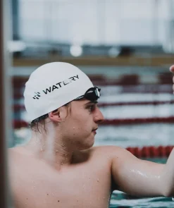 Hot Watery konkurrence badehætte - Signature Dome - Hvid