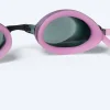 Outlet Watery langsynede svømmebriller med styrke til voksne - (+2.5) – (+3.5) - Catch - Pink (Smoke linse)