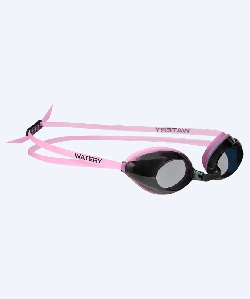 Outlet Watery langsynede svømmebriller med styrke til voksne - (+2.5) – (+3.5) - Catch - Pink (Smoke linse)
