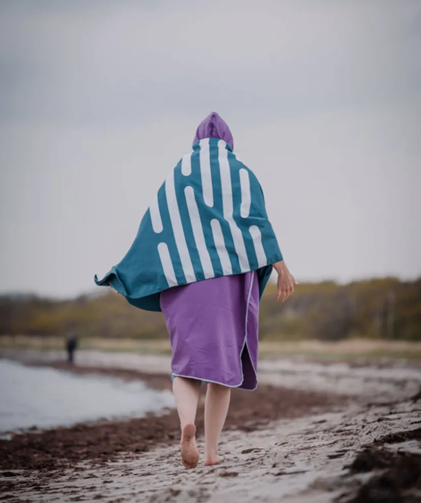 Online Watery microfiber håndklæde (160 x 80 cm) - Eco Nebraska - Blå