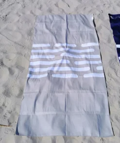 Outlet Watery microfiber håndklæde (160 x 80 cm) - Eco Nebraska - Sand