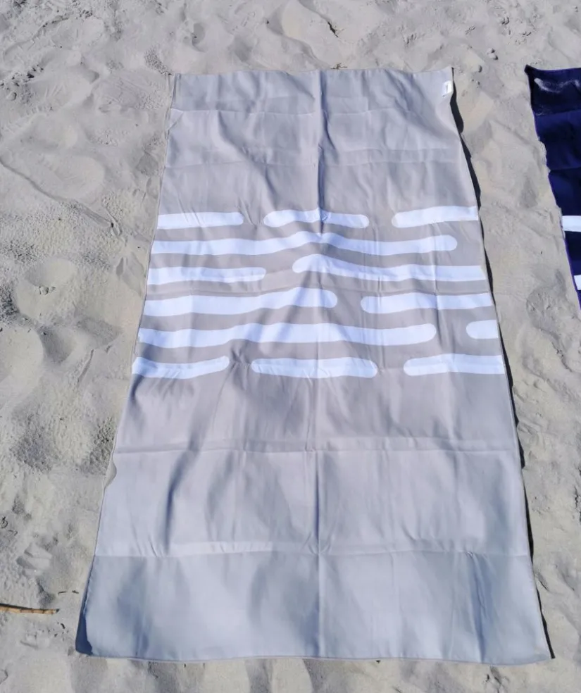 Outlet Watery microfiber håndklæde (160 x 80 cm) - Eco Nebraska - Sand