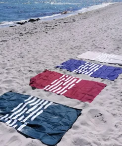 Hot Watery microfiber håndklæde (180 x 200 cm) - Eco Nebraska Family - Blå