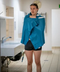 Outlet Watery microfiber håndklæde (160 x 80 cm) - Eco Nebraska - Sort