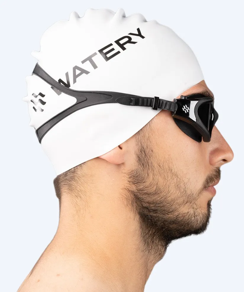 Sale Watery motions svømmebriller - Raven Active - Sort (Smoke linse)