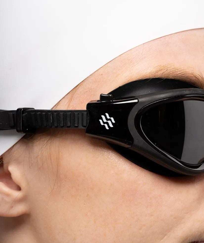 Sale Watery motions svømmebriller - Raven Active - Sort (Smoke linse)