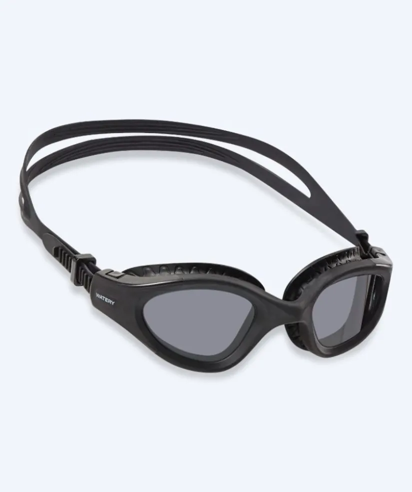 New Watery motions svømmebriller - Kelvin Active - Sort (Smoke linse)