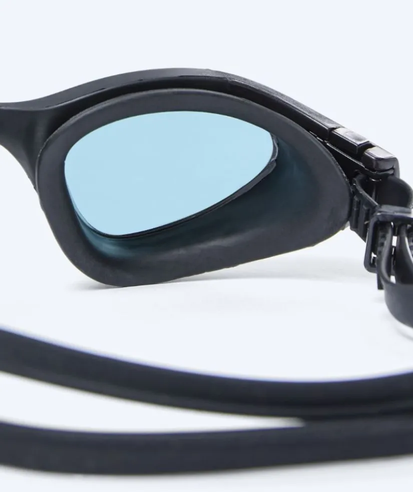 New Watery motions svømmebriller - Kelvin Active - Sort (Smoke linse)