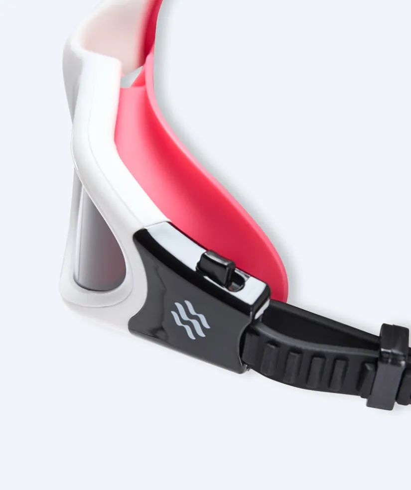 Clearance Watery motions svømmebriller - Raven Active - Pink (Smoke linse)