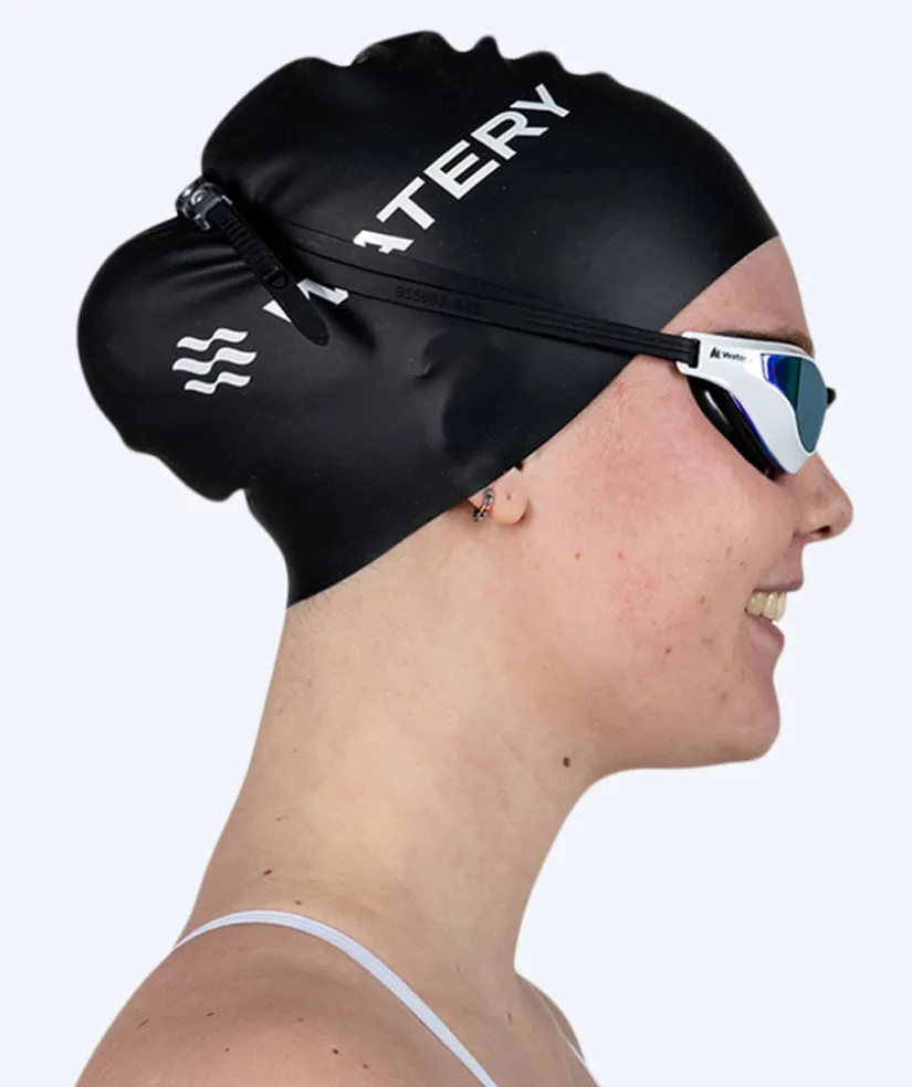 Best Watery motions svømmebriller - Superior Mirror - Hvid/sort