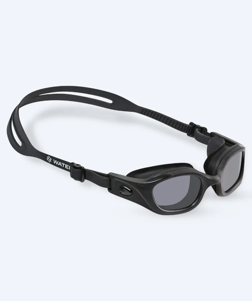 Online Watery motions svømmebriller - Clyde Active - Sort (Smoke linse)