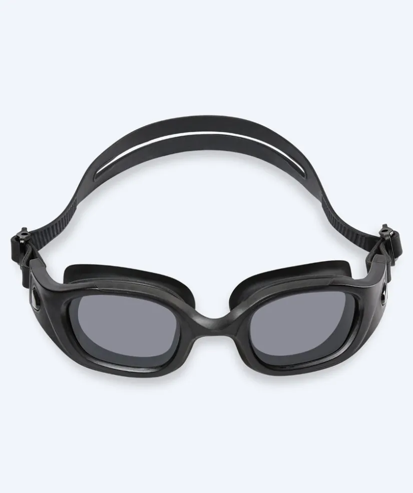 Online Watery motions svømmebriller - Clyde Active - Sort (Smoke linse)