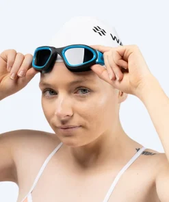 New Watery motions svømmebriller - Raven Active - Sort/blå 1.0