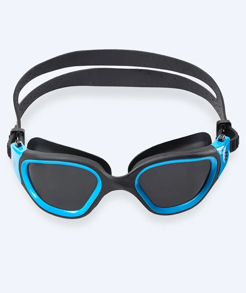 New Watery motions svømmebriller - Raven Active - Sort/blå 1.0