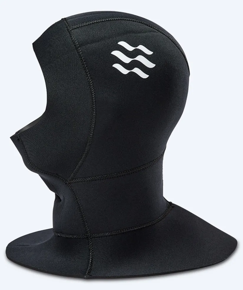 Discount Watery neopren hætte med hals - Hedgehog (3mm) - Sort