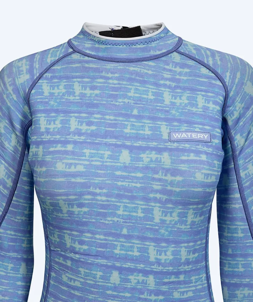 Watery neopren springsuit til damer - Crosswind Flex - Lyseblå