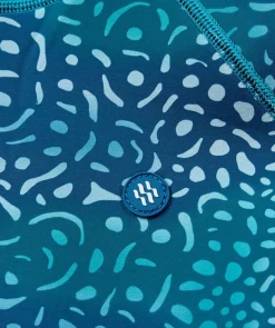 Hot Watery neopren springsuit til damer - Lady Open Back - Grøn/blå