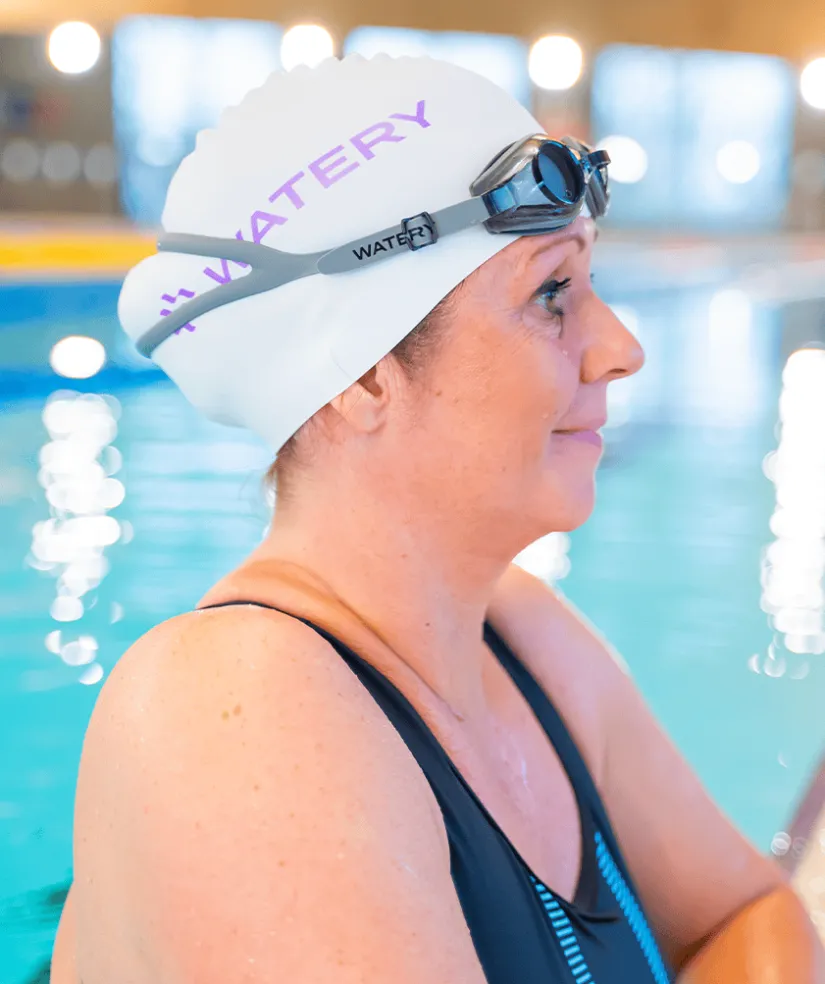 Discount Watery nærsynede svømmebriller med styrke til voksne - (-1.5) – (-7.0) - Ridley - Sort