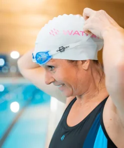 Outlet Watery nærsynede svømmebriller med styrke til voksne - (-1.0) – (-8.0) - Clivia - Klar/blå