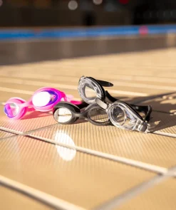 Hot Watery nærsynede svømmebriller med styrke til børn - (-1.0) – (-5.5) - Matira - Sort (Smoke linse)