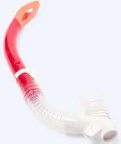 Online Watery semi-dry snorkel til børn - Triton - Rød