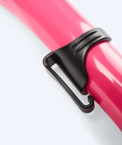 Outlet Watery semi-dry snorkel til voksne - Hudson - Rød/pink