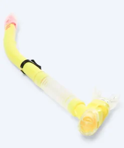 Watery semi-dry snorkel til voksne - Hudson - Gul