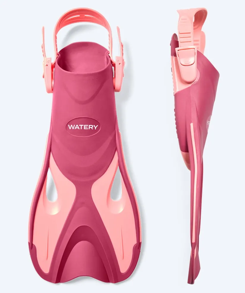 Discount Watery snorkelsæt til børn - Fisher/Cliff - Pink/sort