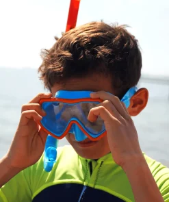Clearance Watery snorkelsæt til børn (4-10) - Pulina/Bimasha - Orange/mørkeblå