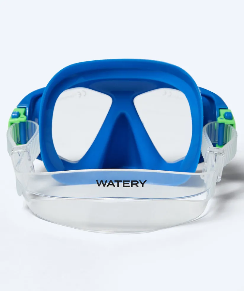 New Watery snorkelsæt til børn (4-10) - Tropical - Blå/grøn