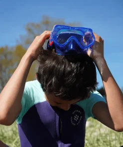Online Watery snorkelsæt til børn (4-10) - Winslet/Bimasha - Blå/mørkeblå