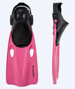 Clearance Watery snorkelsæt til junior (8-15) - Trigger/Masika - Rød/lyserød