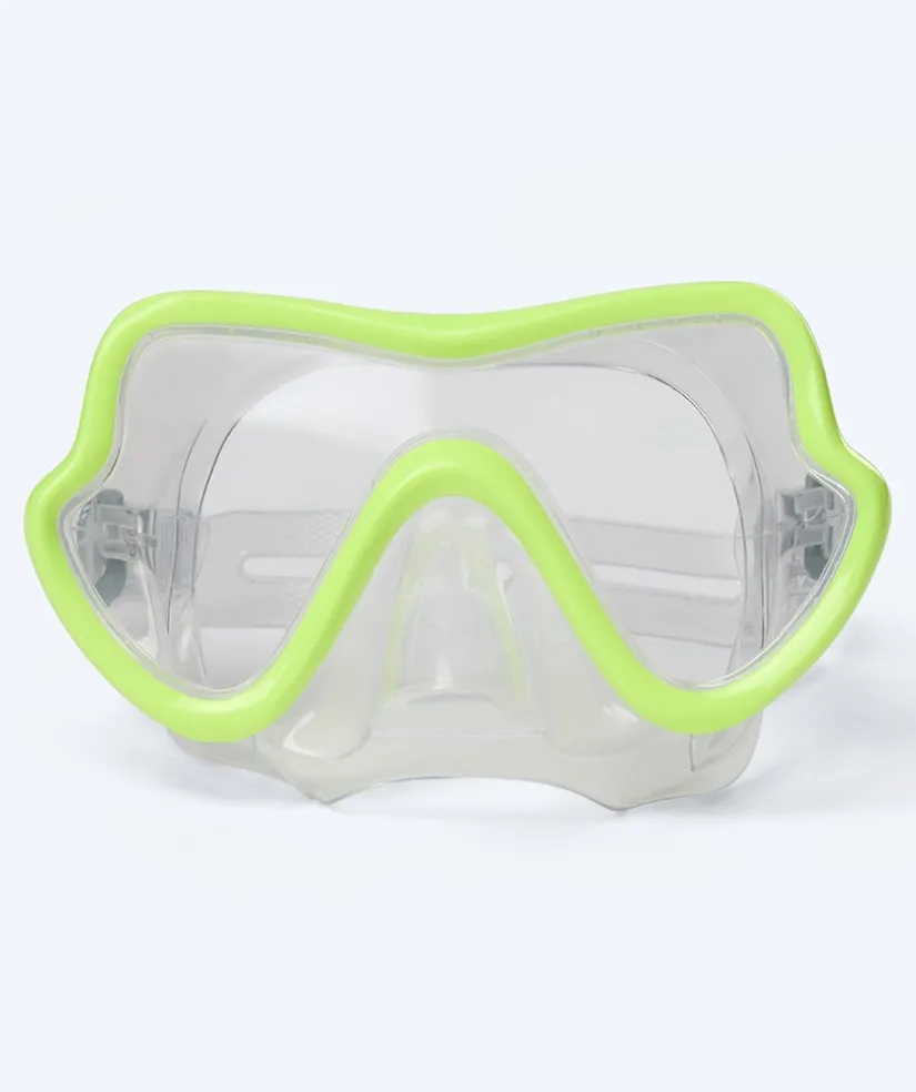 New Watery snorkelsæt til junior (8-15) - Trigger/Masika - Gul/grøn