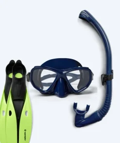 Clearance Watery snorkelsæt til voksne (fra 15 år) - Fenton/Breeve - Mørkeblå