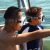 Online Watery snorkelsæt til voksne (fra 15 år) - Nebula/Breeve - Sort/rød