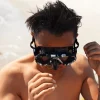 Clearance Watery snorkelsæt til voksne (fra 15 år) - Rudder Camo/Itzel/Delmere - Sort